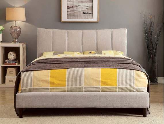 ENNIS Bed in Beige