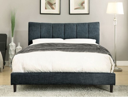 ENNIS Bed in Dark Blue