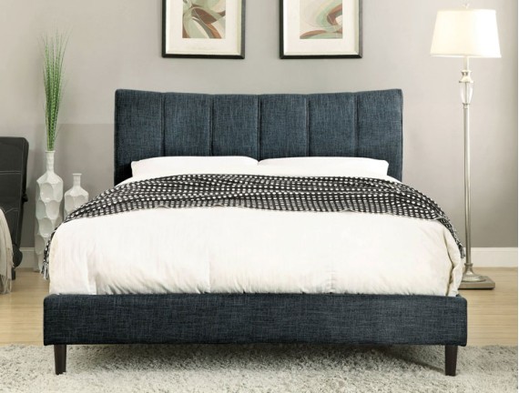 ENNIS Bed in Dark Blue