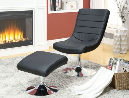 VALERIE - Chair with Ottoman