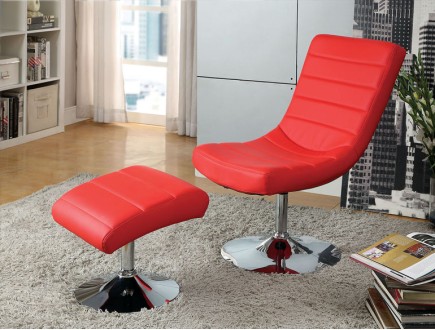 VALERIE - Chair with Ottoman