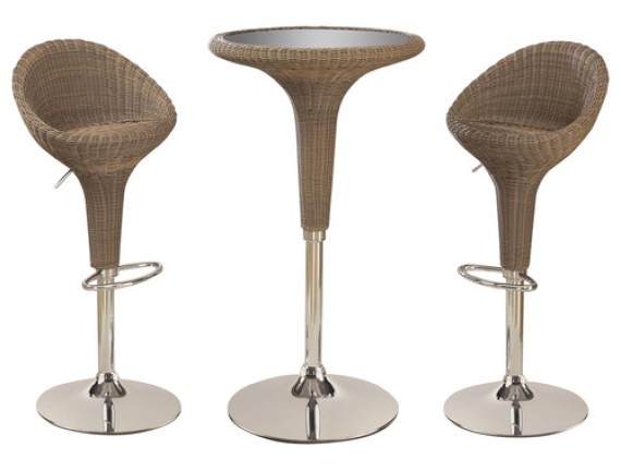 CUBA - Bar Set in Rattan