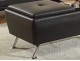 Leatherette Ottoman