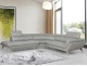 GRAPHITE - Leather Sectional Sofa