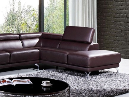 WISTERIA - Leather Sectional Sofa