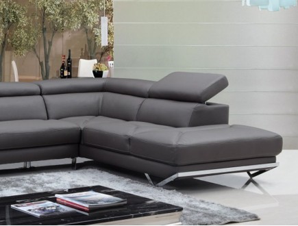 QUEBEC - Eco-Leather Sectional Sofa